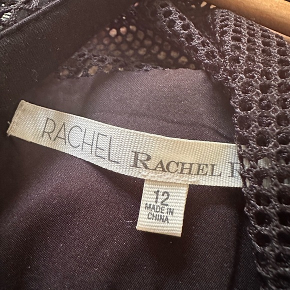 Rachel by Rachel Roy Faux Leather Trim Mini Dress size 12. - Picture 3 of 10